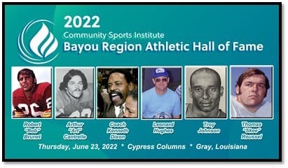 2022 Bayou Region Athletic Hall of Fame